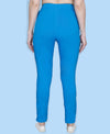 HiFlyers Women Slim Fit Solid Cotton Lycra Kurti Pant Firozi