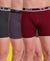 T.T. Men Jazz Top Elastic Trunk Pack Of 3 (Anthra - Grey - Red)