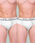 T.T. Mens Jazz Brief Top Elastic Pack Of 2 White