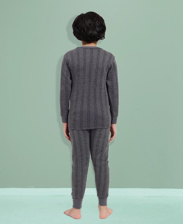T.T. Elite Kids Light Weight Thermal Set With Polyfill Sandwich Technology - Anthra Melange