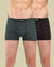 T.T. Men Desire Super Combed Cotton Printed Snug Fit Mini Trunks For Men Pack Of 2 Black-Green