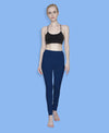 T.T. Women Solid Chudidar Cotton Lycra Cool Leggings -Navy Blue