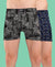 T.T. Men Desire Super Combed Cotton Printed Snug Fit Long Trunks For Men Pack Of 2 Grey-Navy