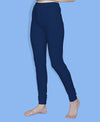 T.T. Women Solid Chudidar Cotton Lycra Cool Leggings -Navy Blue
