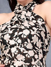 Noir petal sway dress