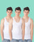 HiFlyers Men Organic Cotton Vest (Pack Of 3)