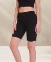 T.T. Women Cotton SpandexMultipurpose ShortBlack