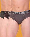 T.T. Men Desire Brief Solid Pack Of 3 Assorted Colors