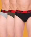 T.T. Men Addy Brief Solid Pack Of 3 Assorted Colors
