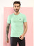 Hiflyers Men Regular Fit Polyster Pique Round Neck Half Sleev Tshirt Pista