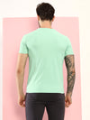 Hiflyers Men Regular Fit Polyster Pique Round Neck Half Sleev Tshirt Pista