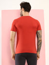 T.T. Men Slim Fit 100% Cotton Cool Round Neck Half Sleev Solid Tshirt Rust