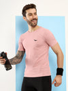 Hiflyers Men Regular Fit Polyster Pique Round Neck Half Sleev Tshirt Onion