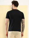 Hiflyers Men Regular Fit Polyster Pique Round Neck Half Sleev Tshirt Black