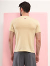 T.T. Men Slim Fit Poly Jersey Round Neck Half Sleeve T-Shirt Skin