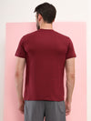 T.T. Men Eco Friendly (Cotton Rich) Recycled Fabric Solid Round Neck Regular Fit Maroon