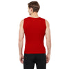 T.T. Men Cool Cotton Printed Regular Fit Round Neck Muscle Tees Pack Of 1 Red