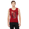 T.T. Men Cool Cotton Printed Regular Fit Round Neck Muscle Tees Pack Of 1 Maroon