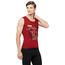 T.T. Men Cool Cotton Printed Regular Fit Round Neck Muscle Tees Pack Of 1 Maroon