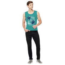 T.T. Men Cool Cotton Printed Regular Fit Round Neck Muscle Tees Pack Of 1 Green