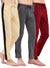 T.T. Men Regular Fit Poly Jersey Cut And Sew Trackpant Pack Of 3-Grey::Maroon::Skin