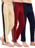 T.T. Men Regular Fit Poly Jersey Cut And Sew Trackpant Pack Of 3-Maroon::Navy::Skin