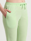 T.T. Women Regular Fit Poly Jersey Solid Capri Pack Of 3-Green-Olive-Turquoise