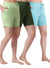 T.T. Women Regular Fit Poly Jersey Solid Short Pack Of 3-Green-Olive-Turquoise