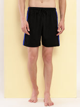 T.T. Men Regular Fit Poly Jersey Cut And Sew Bermuda Short Pack of 3-Black-Brown-Navy