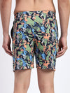 T.T. Men Regular Fit Cotton Polyster Printed Short With Zip Pocket Pack Of 1-Green