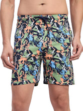 T.T. Men Regular Fit Cotton Polyster Printed Short With Zip Pocket Pack Of 1-Green