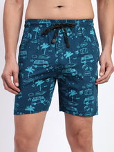 T.T. Men Regular Fit Cotton Polyster Printed Short With Zip Pocket Pack Of 1-Airforce