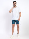 T.T. Men Regular Fit Cotton Polyster Printed Short With Zip Pocket Pack Of 1-Airforce