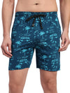 T.T. Men Regular Fit Cotton Polyster Printed Short With Zip Pocket Pack Of 1-Airforce