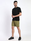 T.T. Men Regular Fit Cotton Polyster Printed Short With Zip Pocket Pack Of 1-Olive