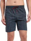 T.T. Men Regular Fit Cotton Polyster Printed Short With Zip Pocket Pack Of 1-Black Geometric