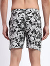 T.T. Men Regular Fit Cotton Polyster Printed Short With Zip Pocket Pack Of 1-Grey Camouflage