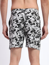 T.T. Men Regular Fit Cotton Polyster Printed Short With Zip Pocket Pack Of 1-Grey Camouflage