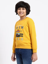 Hiflyers Boys Regular Fit | Premium Cotton Fleece |Full Sleeves|Round Neck|Trendy Winter Wear| Sweatshirts For Boys And Girls -Yellow