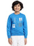 HiFlyers Boys Regular Fit | Premium Cotton Fleece |Full Sleeves|Round Neck|Trendy Winter Wear| Sweatshirts For Boys And Girls -Blue