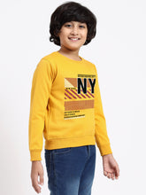 HiFlyers Boys Regular Fit | Premium Cotton Fleece |Full Sleeves|Round Neck|Trendy Winter Wear| Sweatshirts For Boys And Girls -Yellow