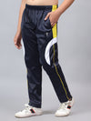 Hiflyers Kids Regular Fit |Cut And Sew Design|Sports Casual Wear| With 2 Side Pockets|Trackpant -Navy