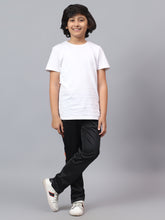 Hiflyers Kids Regular Fit |Polyster| Cut And Sew Design|Sports Casual Wear| With 2 Side Pockets|Trackpant -Black