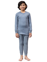 T.T. Boys & Girls Titanic Winter |Slim Fit| Cotton Fleece |Full Sleeves|Round Neck|Trendy Winter Wear|Top With Inner Elastic Payjama Thermal Set -Sky Blue