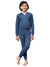 T.T. Boys & Girls Hotpot Thunder|Slim Fit| Cotton Fleece |Full Sleeves|V-Neck|Trendy Winter Wear|Top- Payjama Thermal Set -Blue