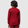 T.T. Boys & Girls |Slim Fit| Cotton Fleece |Full Sleeves|Round Neck|Trendy Winter Wear|Dyed Top Pack Of 2-Red::Black