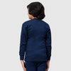 T.T. Boys & Girls |Slim Fit| Cotton Fleece |Full Sleeves|Round Neck|Trendy Winter Wear|Dyed Top Pack Of 2-Blue::Red