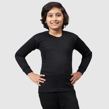 T.T. Boys & Girls |Slim Fit| Cotton Fleece |Full Sleeves|Round Neck|Trendy Winter Wear|Dyed Top Pack Of 2-Black