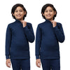 T.T. Boys & Girls |Slim Fit| Cotton Fleece |Full Sleeves|High Neck|Trendy Winter Wear|Dyed Top Pack Of 2-Blue