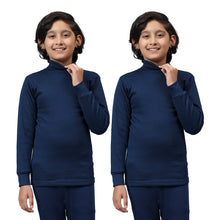 T.T. Boys & Girls |Slim Fit| Cotton Fleece |Full Sleeves|High Neck|Trendy Winter Wear|Dyed Top Pack Of 2-Blue